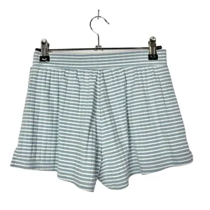 Aerie Blue & White Stripe Soft Pajama Shorts‎ XS thumbnail 2