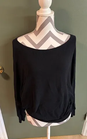 Express Black Women's Boatneck Sweater thumbnail 1