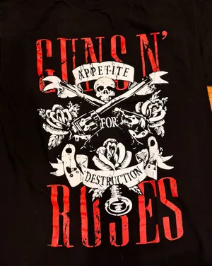 Vintage Guns N Roses Appetite for Destruction Concert TShirt Band 90s M thumbnail 2