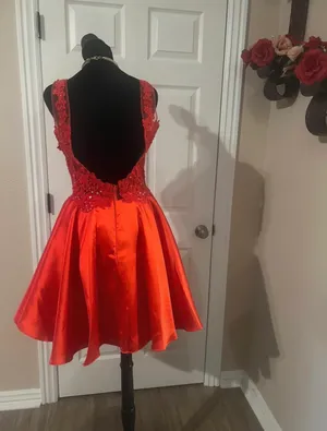 Coya Collection Formal red A line homecoming dress thumbnail 9