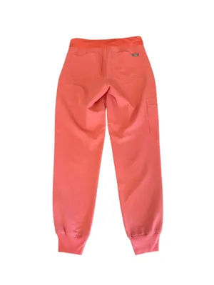 FIGS Zamora Joggers Scrub Bottoms Hot Coral Womens Size XXS Petite. thumbnail 2