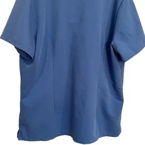 Figs Casma Three Pocket Scrub Top in Color Ceil Blue Monogram M Medical XL thumbnail 8