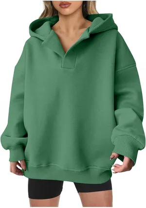 Green hoodie Size M thumbnail 1