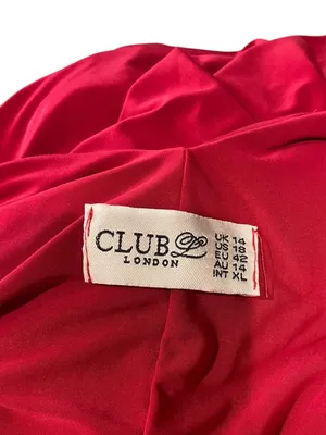 Club L London Maxi Gown Red Size 10 (UK 14) Special Occasion Party Wedding Glam thumbnail 3