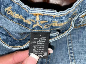 Low Rise Jean Shorts Blue Size M thumbnail 3