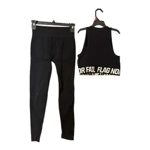 Flag Nor Fail Women’s Leggings Sports Bra Set Extra Small Black thumbnail 2