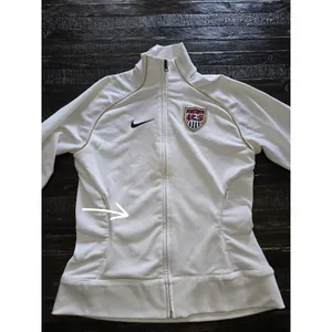Nike Women's Team USA Soccer White Warmup Anthem Jacket Size Small 4-6 thumbnail 8