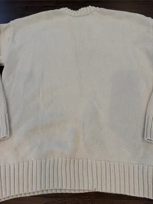 GAP Cream Crewneck Sweater Size Small Tall - C1-3650 thumbnail 8
