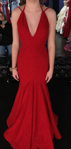 Jovani Red Prom Dress thumbnail 1