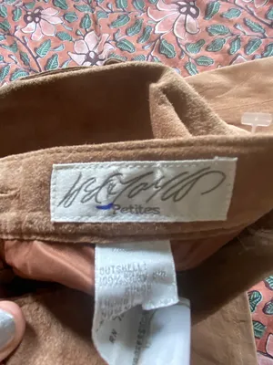 Suede Pencil Skirt Brown Size 2P thumbnail 2
