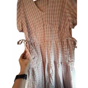 Calista Pink and White Gingham Dress - Size M thumbnail 9
