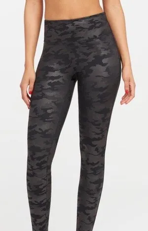 Spanx Camo Faux Leather Leggings thumbnail 1