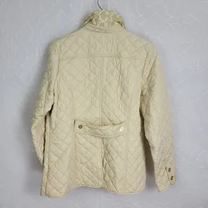 Wonder Womens Jacket Sz 24 White Puff Teddy Quilted Collared Winter Long Sleeve thumbnail 3