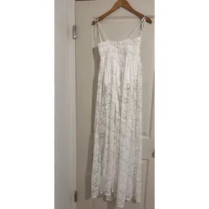 For Love & Lemons $260 Lorena Dress White Maxi Floral Bridal Lace Fairy Ethereal thumbnail 5