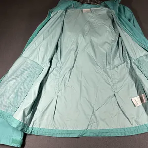 Columbia Jacket Womens Medium Green Hooded Lightweight Full Zip Windbreaker thumbnail 8
