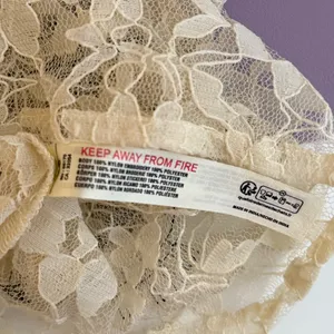 Anthropologie Sheer Mixed Lace Cami In‎ Ivory thumbnail 6