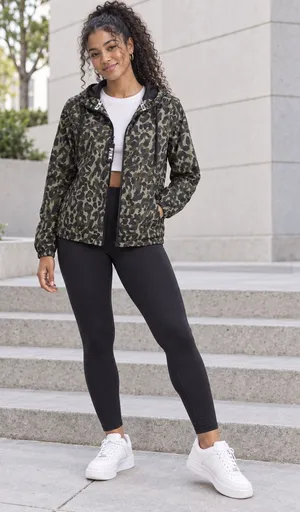 Victoria's Secret PINK camo windbreaker thumbnail 1