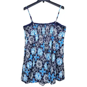 Hutch Anthropologie Blue White Tile Pineapple Print Romper Pockets XL‎ 1 thumbnail 6