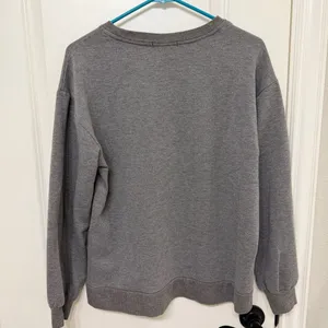 Angels Gray Crewneck Sweater with Sun and Stripes thumbnail 4