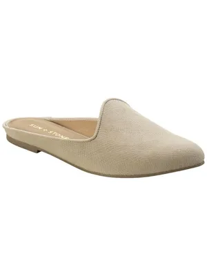 Sun + Stone Womens Slip On Ninna Mules 10009059400 Ivory Snake Brown 9.5M thumbnail 8