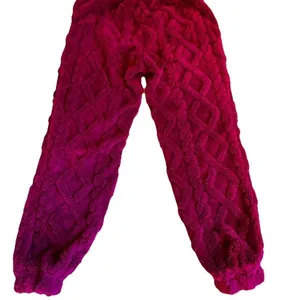 No Boundaries Women’s Wine Color Embossed Fleece Hoodie & Joggers Set size XS thumbnail 11