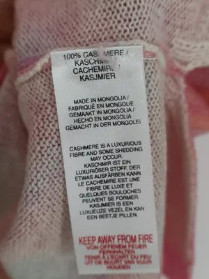 Brodie Cashmere 100% Cashmere Sweater S Pink Tie Dye V Neck NWT Whimsical thumbnail 8