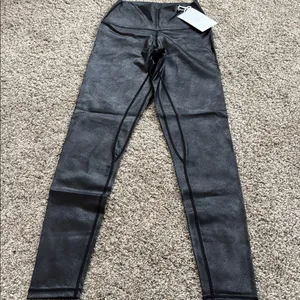 Colorfulkoala Black Faux Leather Leggings size small NWT thumbnail 4