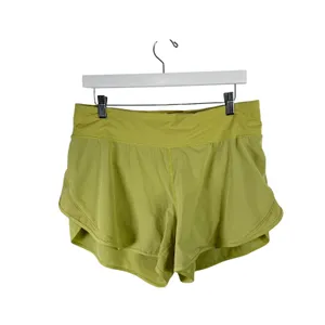 Lululemon Run Off Route High Rise Shorts 4" Lemon Vibe Athletic Gym‎ Womens 10 thumbnail 2