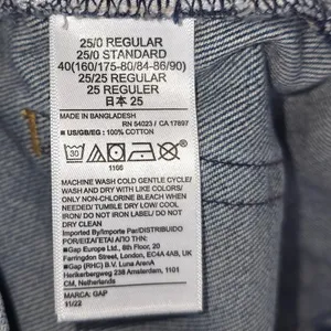 Gap Shorts Womens 0R 25 (29x4) Blue‎ High Rise Stride Short Dark Wash Denim thumbnail 4
