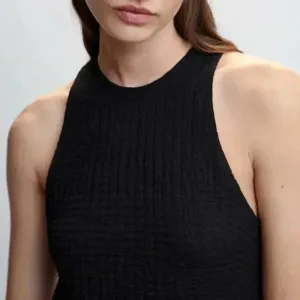 Mango MNG Textured‎ Short Black Dress Sleeveless NWT Size 6 thumbnail 5