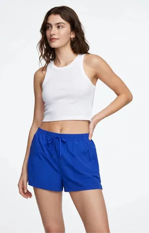 Outdoor Voices Blue Running Shorts Drawstring Athletic Activewear Pocket XXXL thumbnail 1