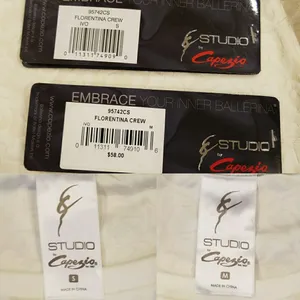 🛍Studio by Capezio Florentina Crew Ivory Size Medium thumbnail 8
