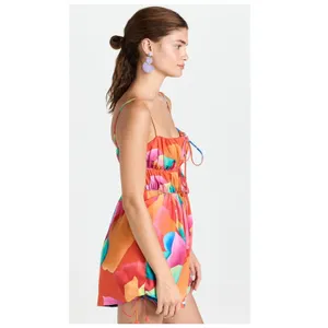 FARM Rio Ombre Chita Red Romper Size XS thumbnail 4