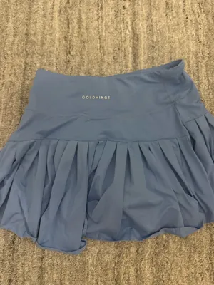 Gold Hinge PERIWINKLE PLEATED TENNIS SKIRT thumbnail 2