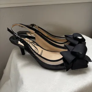 J.‎ Renee Black Patent Pointed Toe Sing Back Garbi Dress Pumps Heels Size 8.5 thumbnail 2
