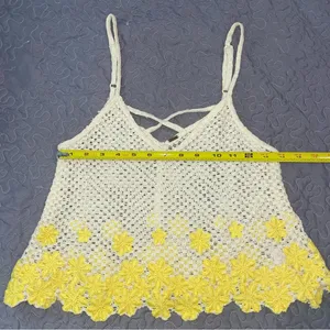 Free People Boho Floral Crochet Top thumbnail 7
