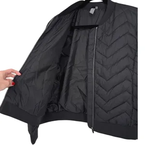 Sweaty Betty Women's Glacier Quilted Bomber Jacket Puffer‎ Coat Black Size Large thumbnail 7