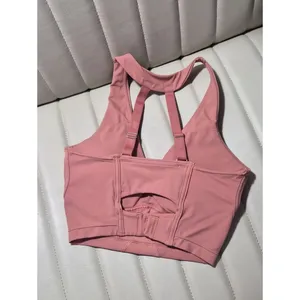 Gymshark Women's Pink and Orange Bra thumbnail 2
