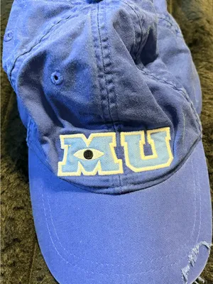 Disney Monsters University Royal Blue Cotton Baseball Cap thumbnail 2