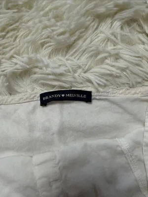 Brandy Melville White Button-Front Crop Camisole thumbnail 3