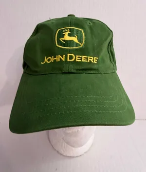 Cary Francis John Deere Green Baseball Cap with Yellow Logo thumbnail 1