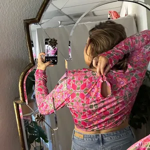 Misa Acia Ana Capri Floral Long Sleeve Top Pink Size Large thumbnail 5