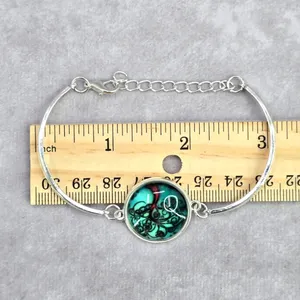 Silver Green Mood‎ Tree Cuff Link Bracelet Fashion Jewelry JB2-25 thumbnail 3