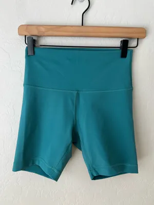Lululemon wunder train high rise shorts 6 teal lagoon thumbnail 5