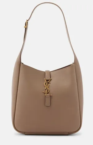 Saint Laurent YSL Le 5 à 7 Small Leather Shoulder Bag in Beige thumbnail 1