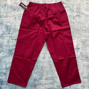 NWT! Sivvan by Adar Unisex Classic Fit Burgundy Scrubs 2XL thumbnail 2