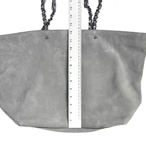 Rebecca Minkoff Chain-Trim Grey Suede‎ Large Tote Bag thumbnail 5
