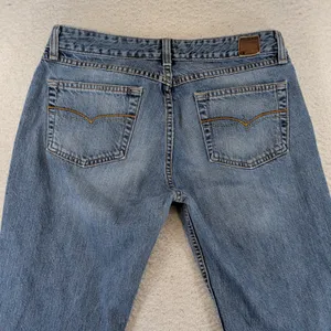 BKE Denim Trail Jeans Womens 30‎ Blue Cotton Bootcut Raw Hem USA Altered Cutoff thumbnail 5