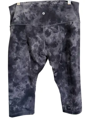 NWT Lululemon Align HR Crop 17" Leggings Diamond Dye Pitch Grey Graphite Grey 14 thumbnail 5
