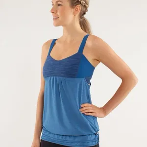 Lululemon Blue Tank Top With Built In Bra thumbnail 2